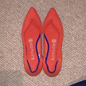 Pointed Orange Rothy’s !! “Persimmon”